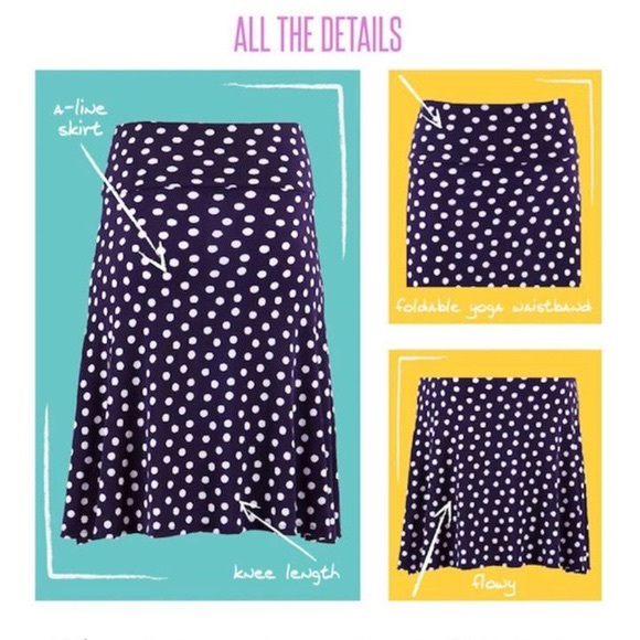 LuLaRoe Azure Skirt - Picture 9 of 10